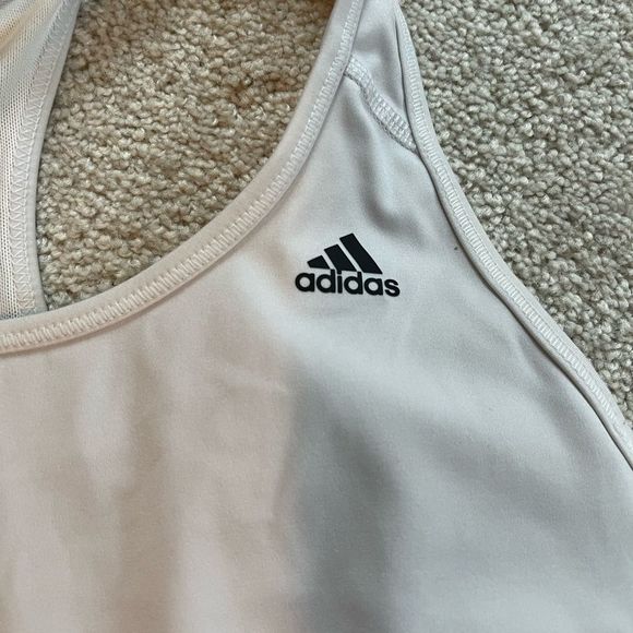 Adidas GU5252 Women's White Training Entrenamiento Workout Bra size S - Picture 2 of 7